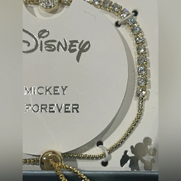DISNEY MICKEY IS FOREVER ADJUSTABLE BRACELET WITH EARRINGS - Picture 9 of 11
